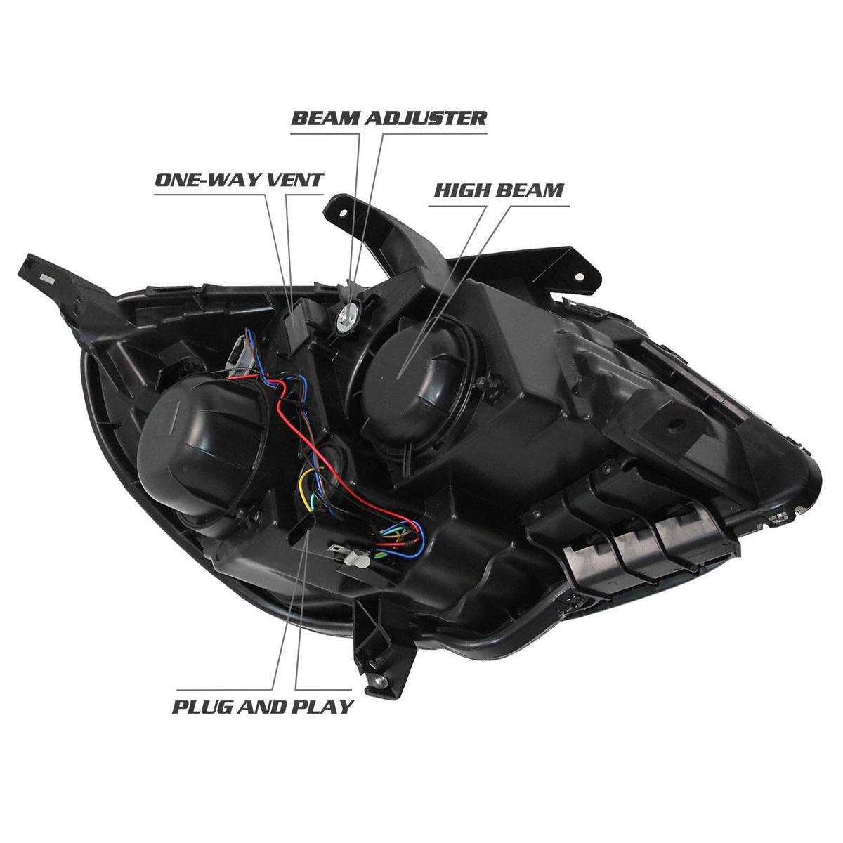 Halogen Headlight Lamp Assembly for 2016-2017 Chevrolet Equinox