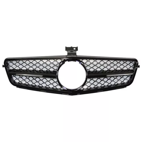 Gloss Black AMG Style Grille for 08-14 Mercedes Benz W204 C-Class C250 C300