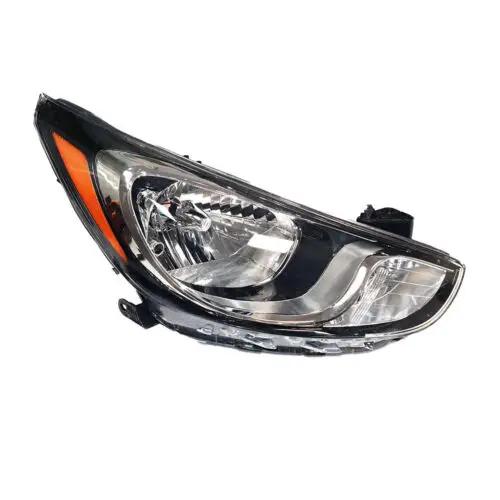 Pair Halogen Headlights Headlamps for 2012-2014 Hyundai Accent Sedan