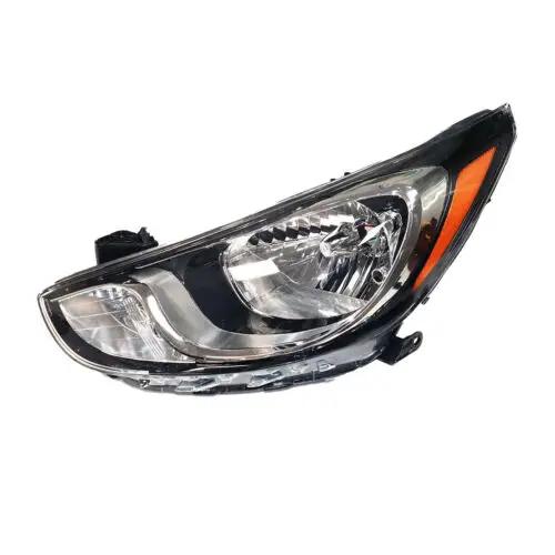 Pair Halogen Headlights Headlamps for 2012-2014 Hyundai Accent Sedan