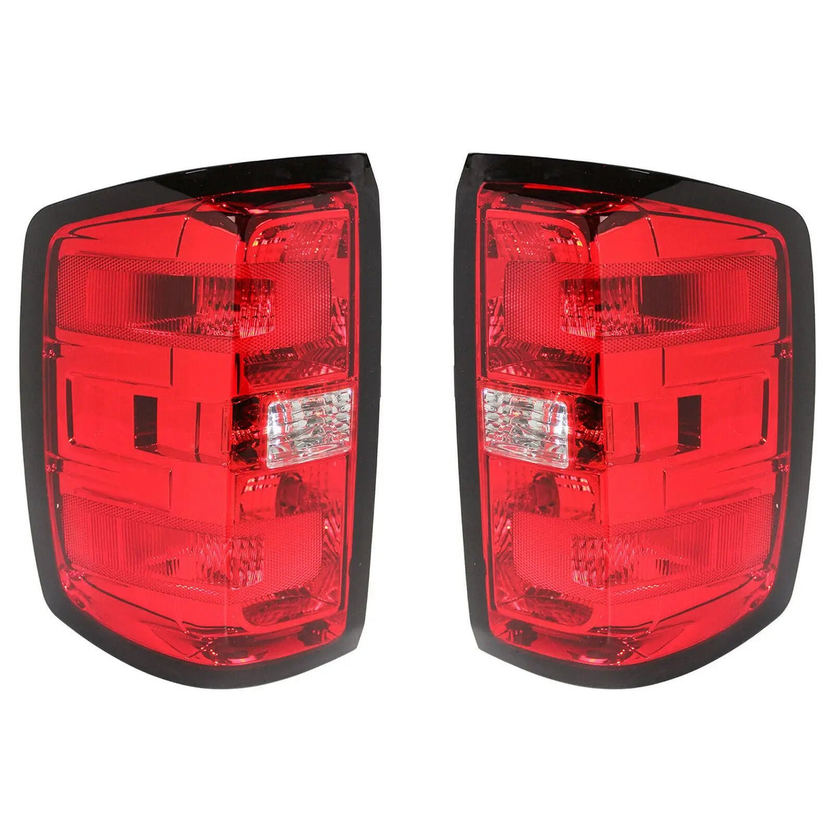 Red Tail Lights Brake Lamps for 2014-2018 Chevy Silverado 1500 2500 3500 HD