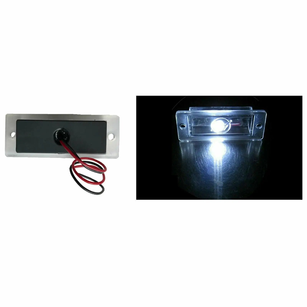 Rear Bumper Roll Pan w/LED Lamp for 1982-1993 Chevy S10 GMC S15 Sonoma