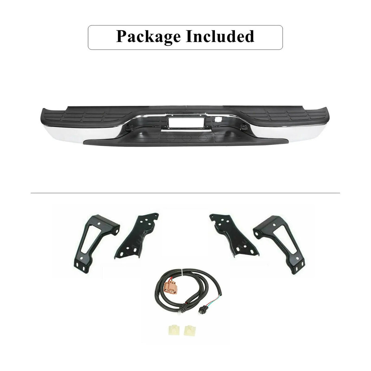 Chrome Rear Step Bumper for 99-06 Chevrolet Silverado GMC Sierra 1500