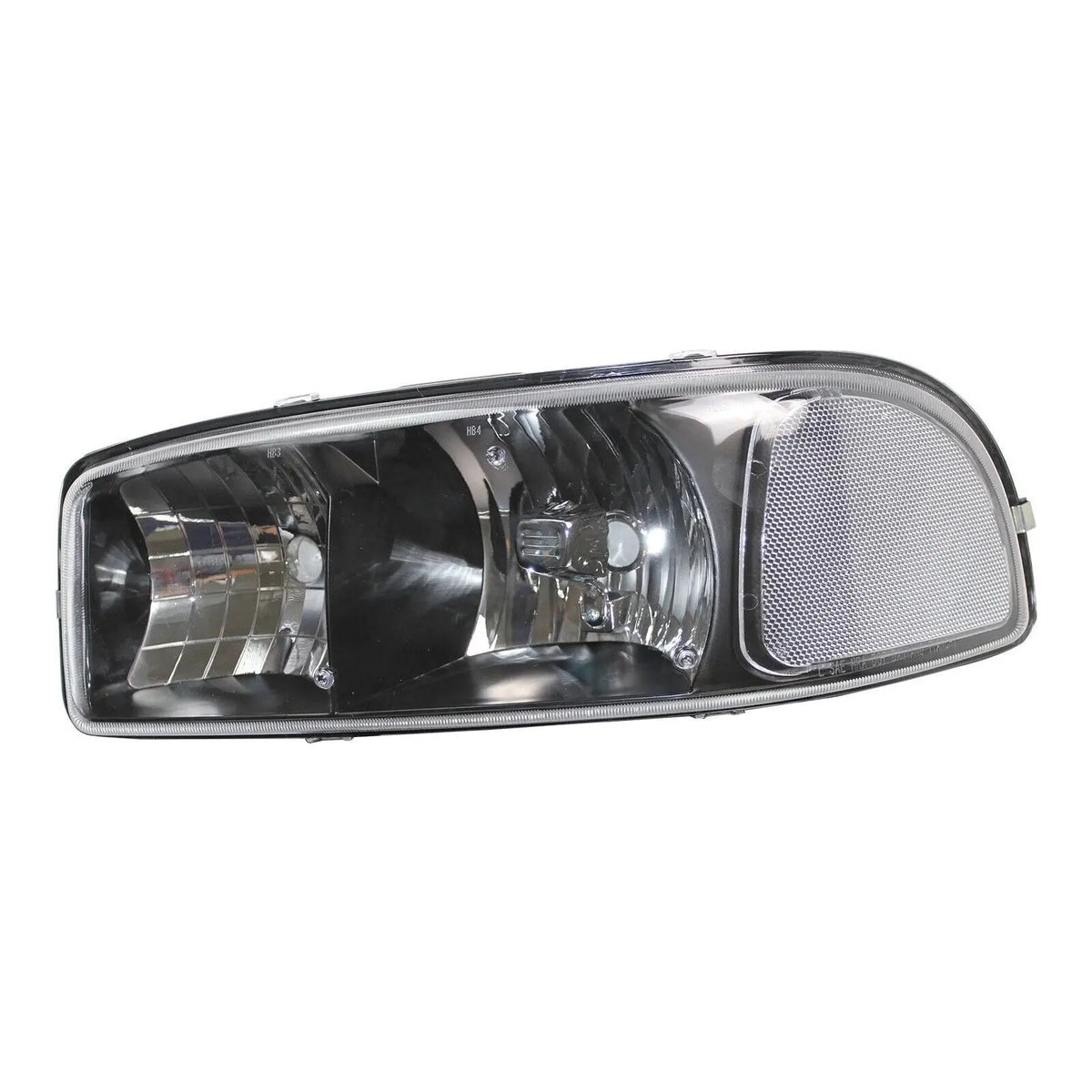 Black Headlights Bumper Lamps Fits 1999-2006 GMC Sierra 1500 Yukon XL