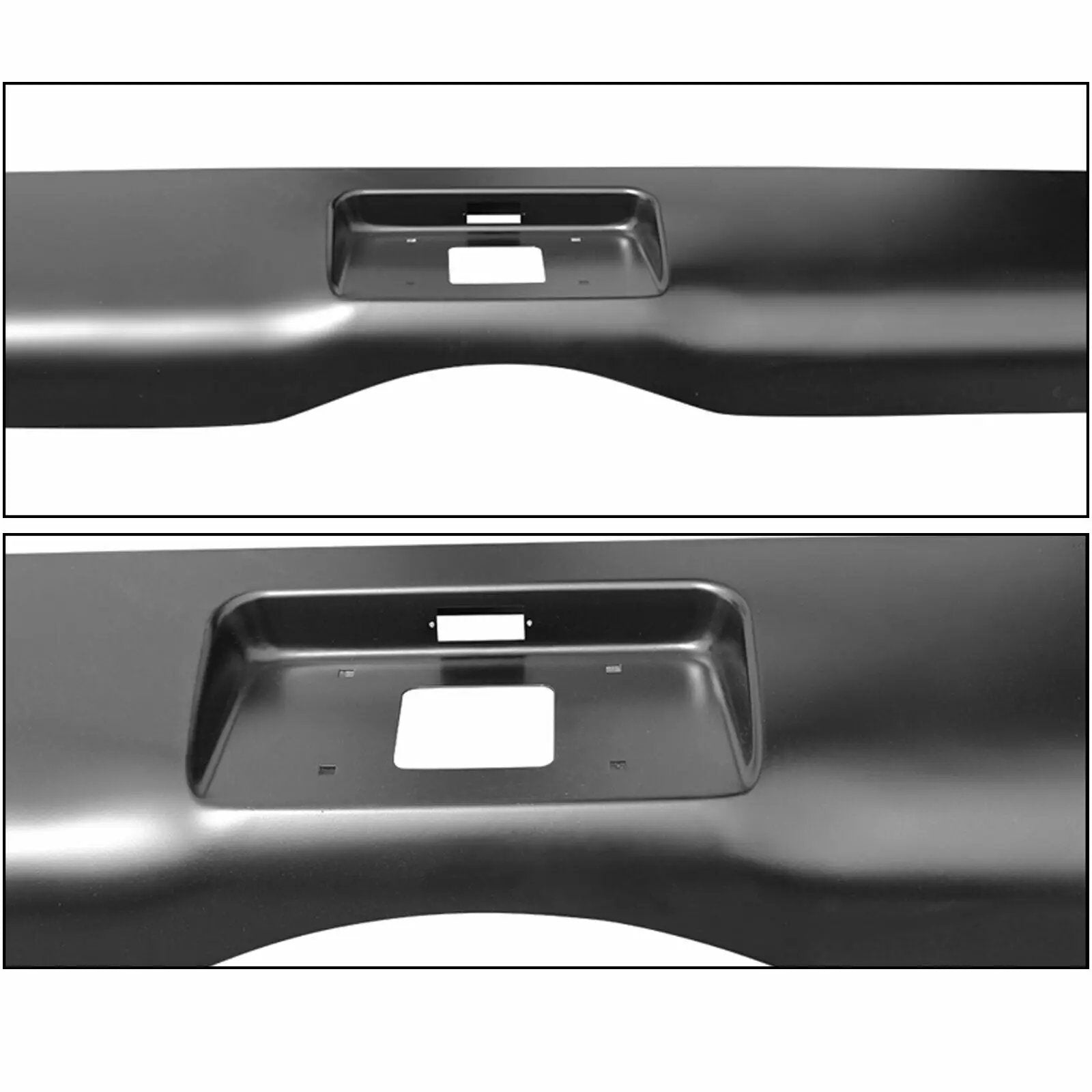 Rear Bumper Roll Pan w/LED License Lamp for 2007-2013 Silverado 1500