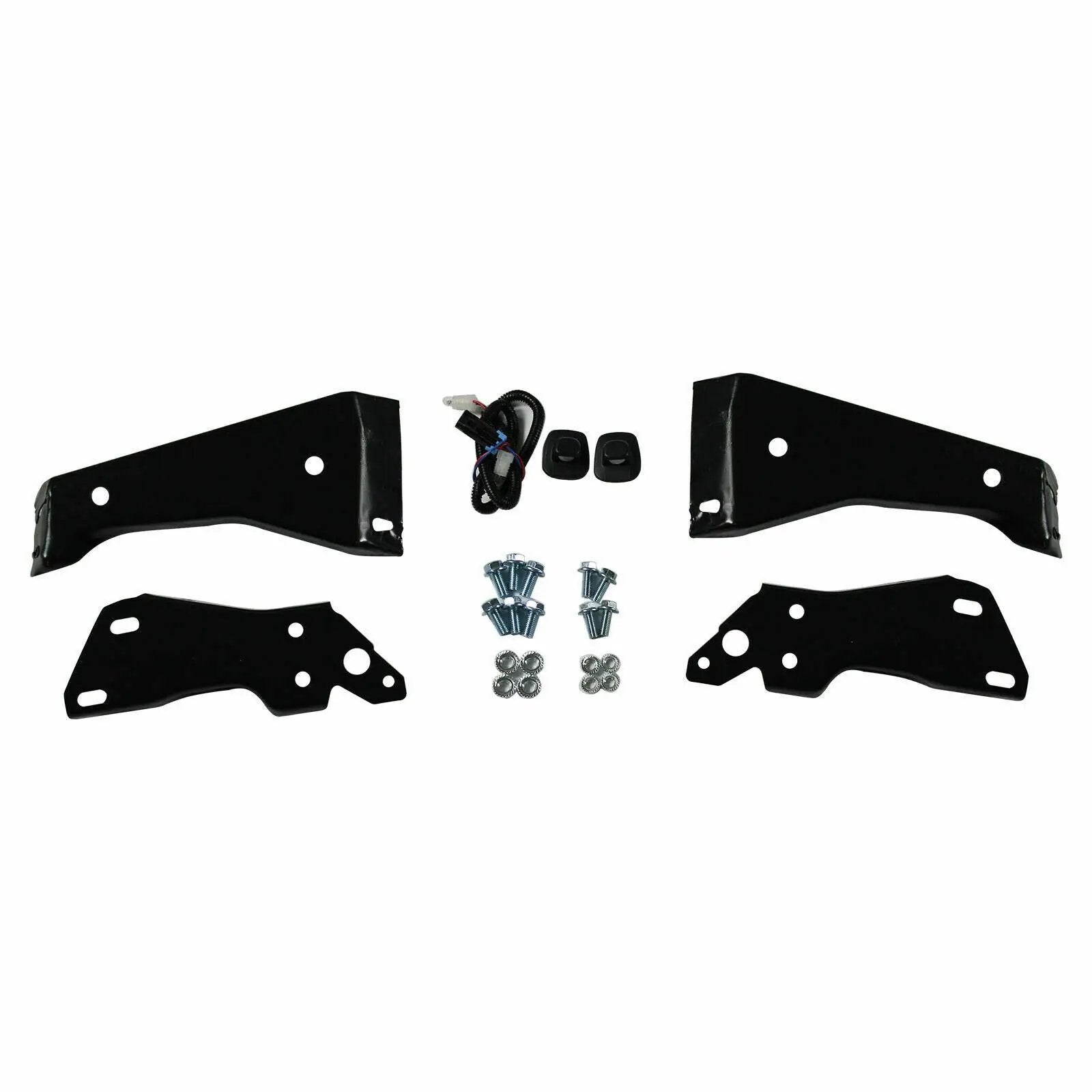 Black Rear Step Bumper for 88-2000 Chevy Silverado GMC Sierra C/K 1500 2500