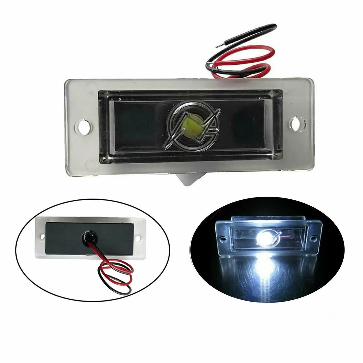 Rear Bumper Roll Pan w/LED License Lamp for 2007-2013 Silverado 1500