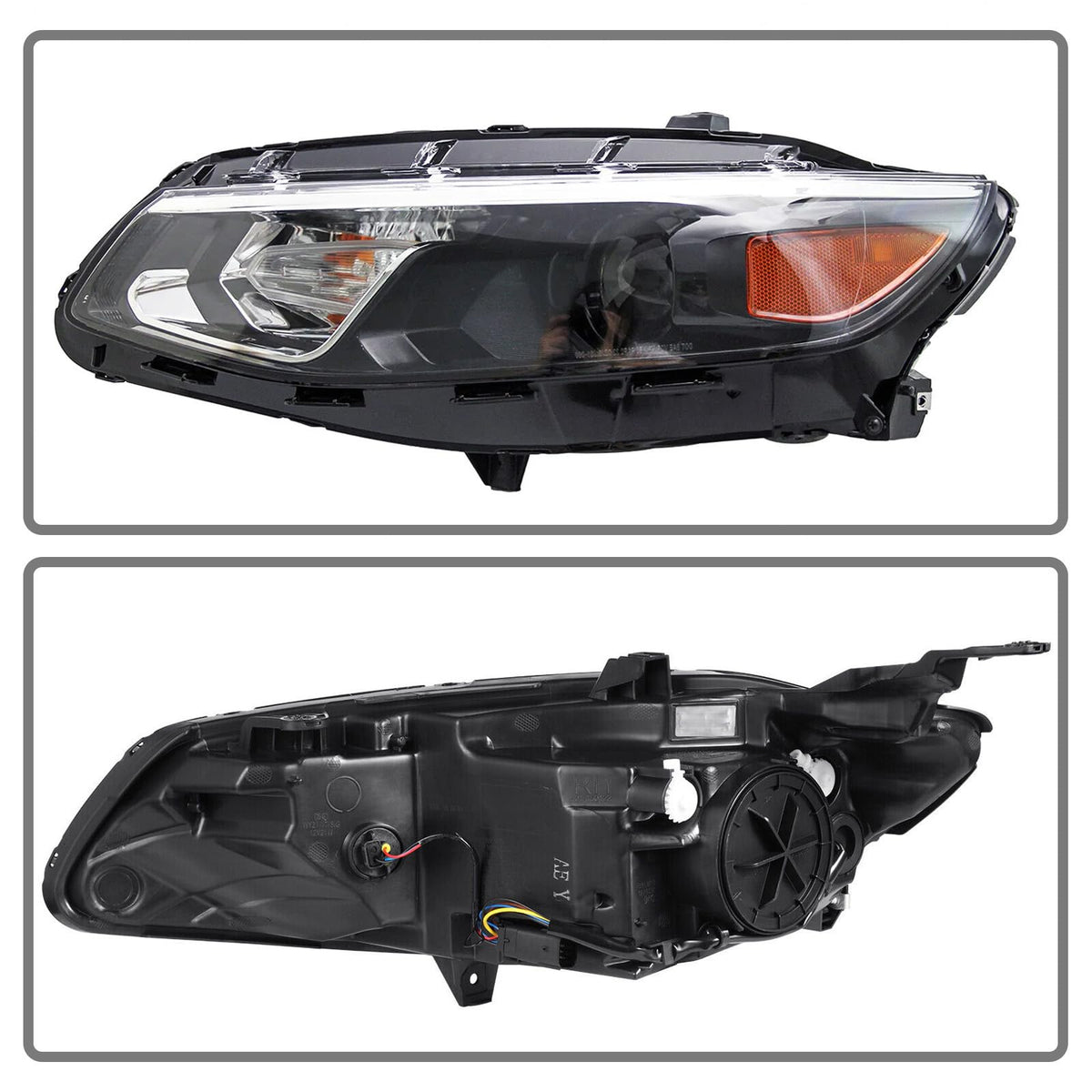 Halogen Headlights Headlamps w/Bulbs for 2016-2018 Chevrolet Malibu