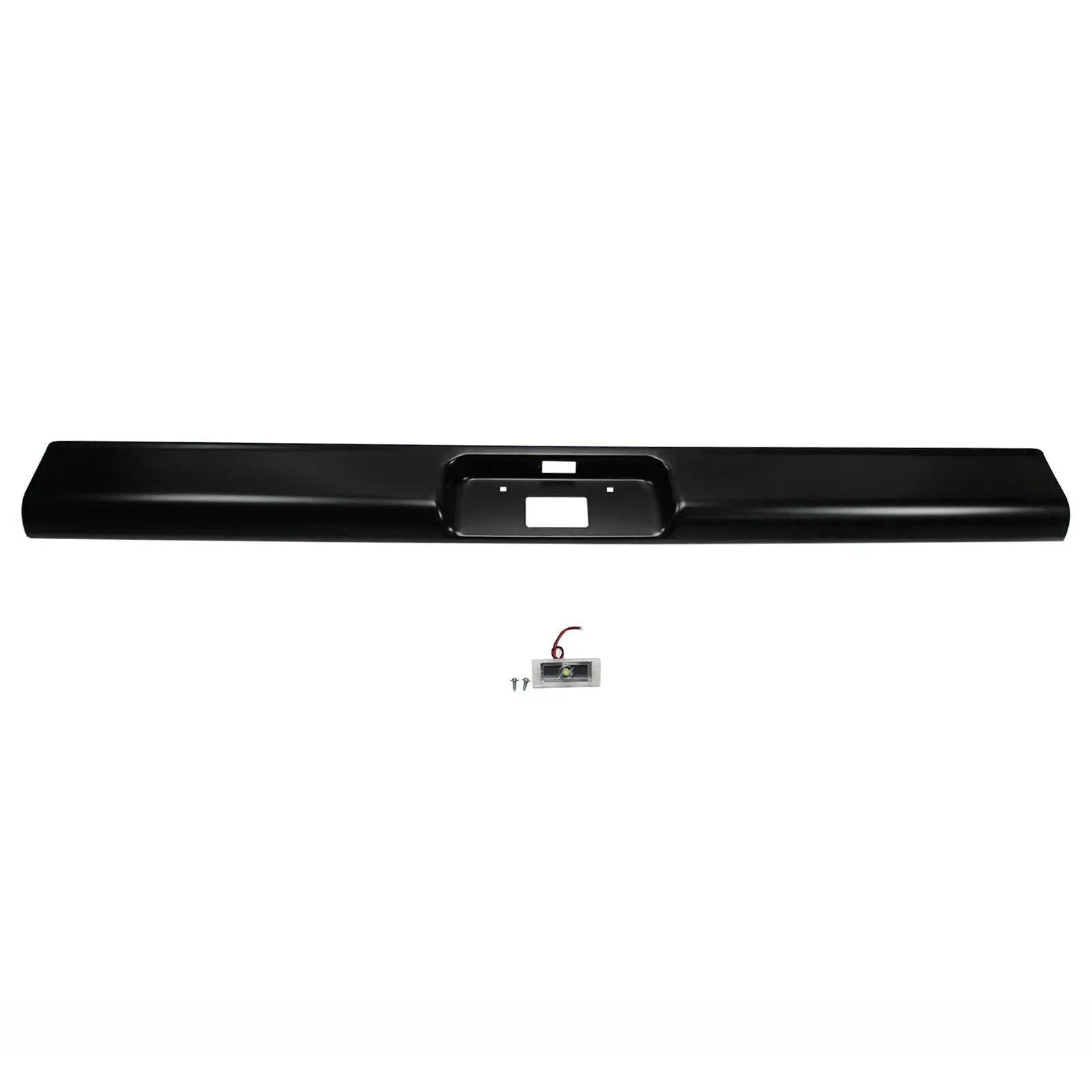 Rear Bumper Roll Pan w/LED Light for 1973-1987 Chevy C10 C20 Fleetside