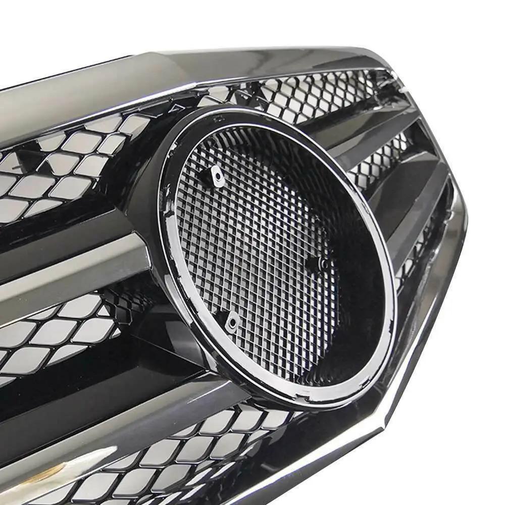 Front Grille + Emblem for 10-13 Mercedes Benz W212 E Class E350 E550