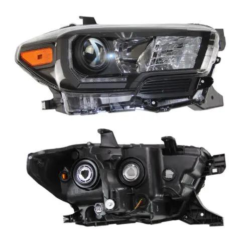 Pair Projector Headlights Headlamps w/LED DRL for 2016-2019 Toyota Tacoma TRD