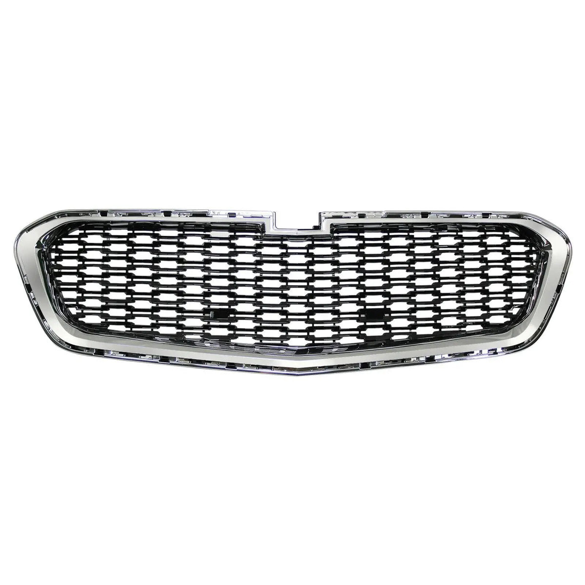 Chrome Front Upper & Center Grille Grill for 2014-2015 Chevrolet Malibu