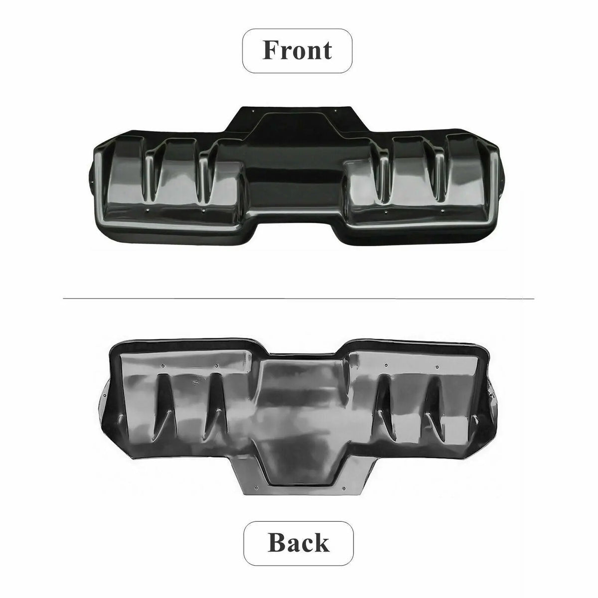 Rear Bumper Lip Diffuser ABS Plastic Black for 15-21 Subaru Impreza WRX STI