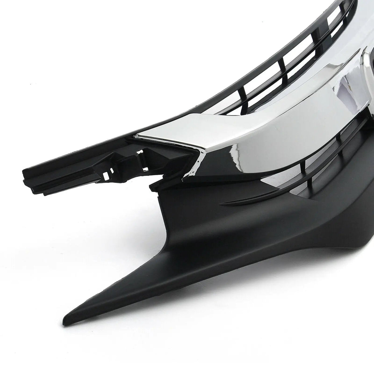Chrome Front Bumper Upper Grille Grill for 16-18 Honda Civic 10TH GEN