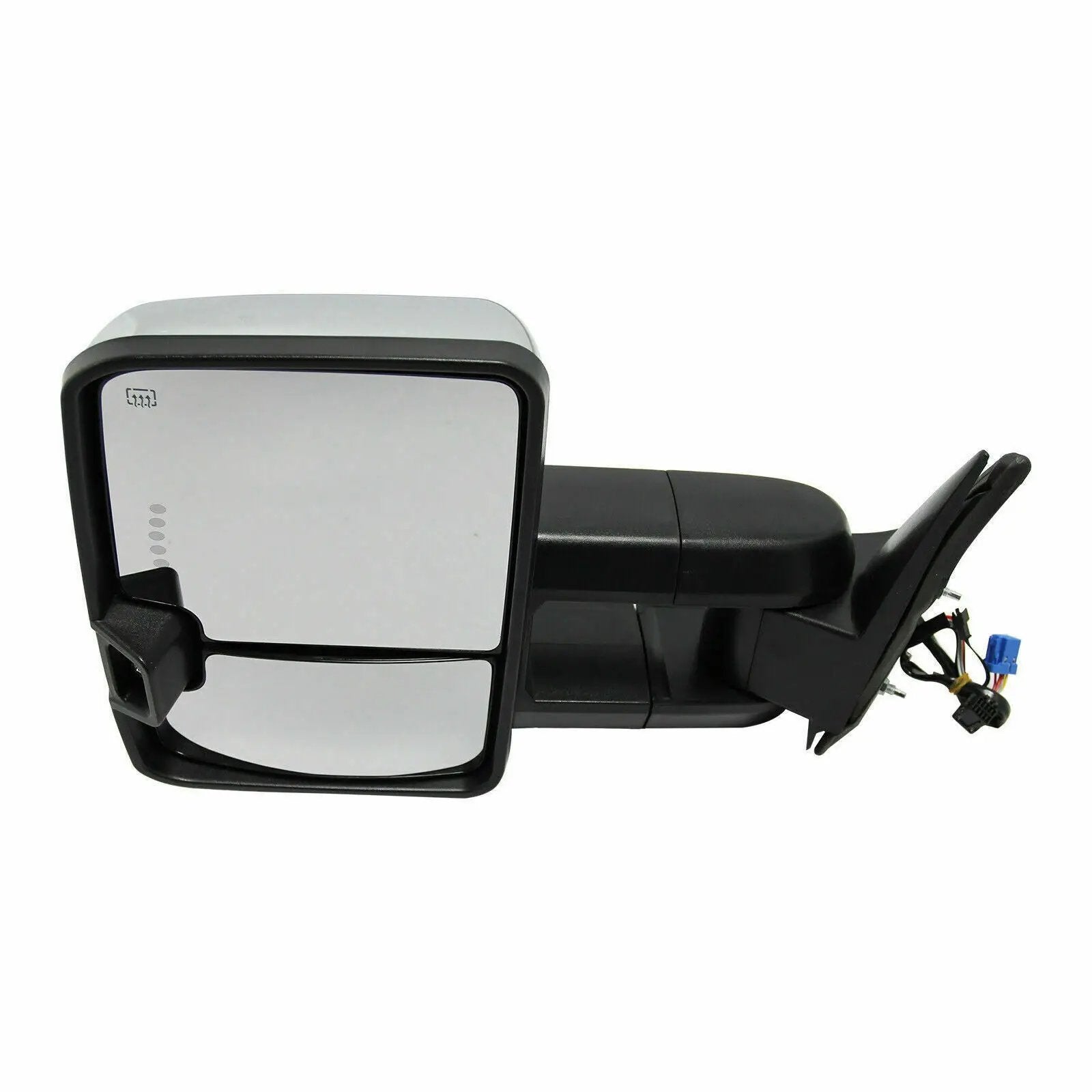 Chrome Tow Mirrors Power Heat Turn Signal for 03-06 Chevy Silverado 1500 2500