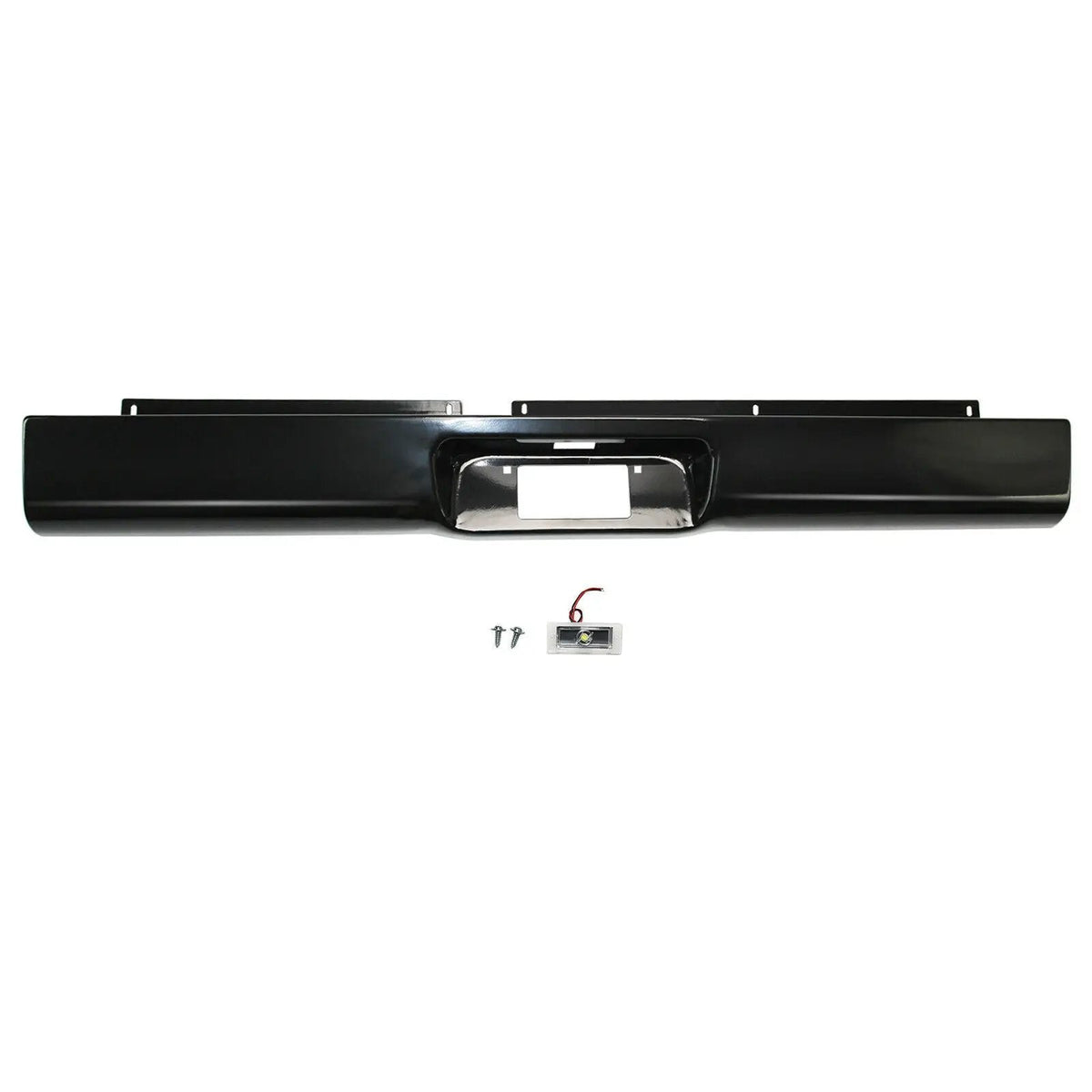 Rear Bumper Roll Pan w/LED License Light for 1997-2004 Dodge Dakota