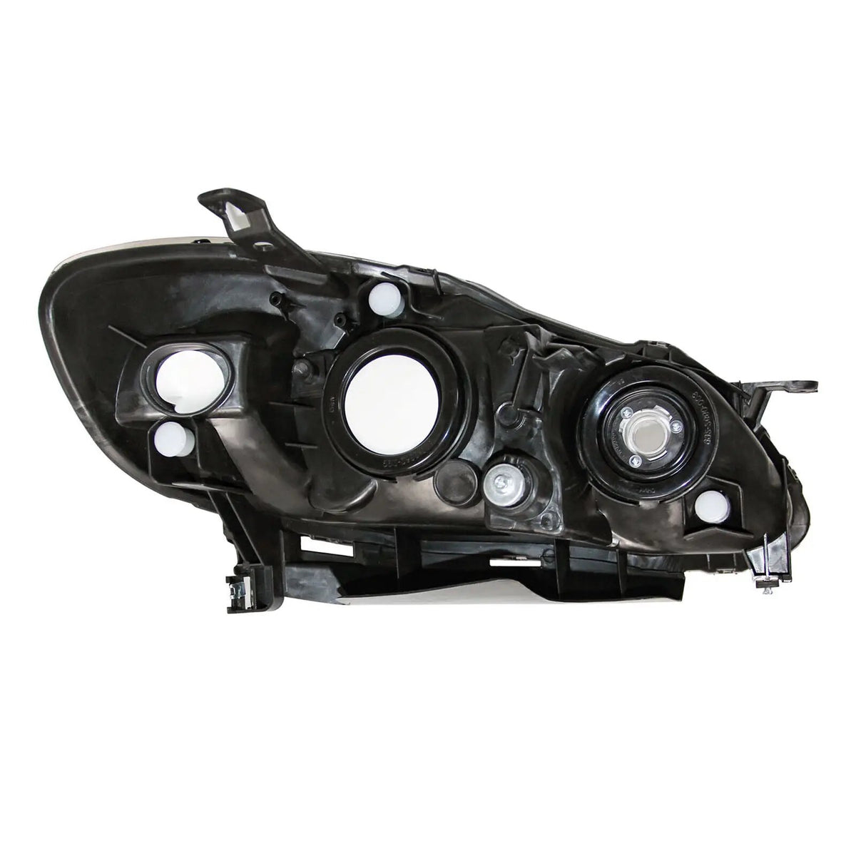 Headlights Assembly Headlamps Black Housing for 2003-2008 Toyota Corolla