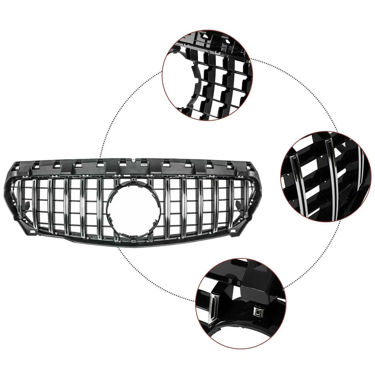 GT-R Chrome Front Grille for Mercedes Benz W117 CLA200 CLA250 13-16
